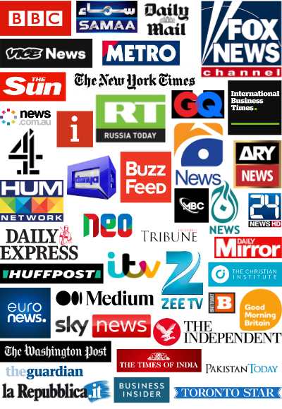 Some of the media outlets that I have been featured in